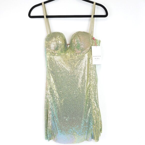 Poster Girl Benny Chainmail Mini Dress in Ultra Serpentine - Size Small - NWT - Picture 1 of 11